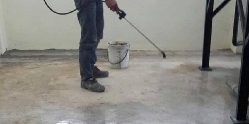 Nano-G's Service Team Working On Waterproofing The Hospital
