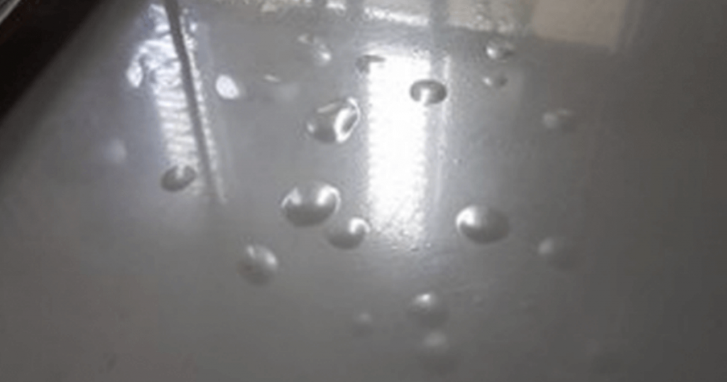 bubbling might occur if not properly installed on epoxy waterproofing