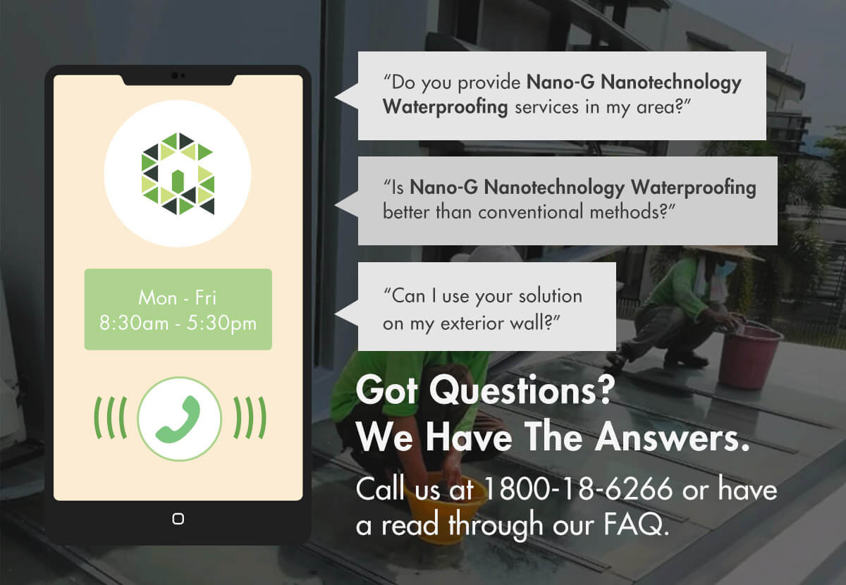 Nano-G Waterproofing FAQ & Enquiries