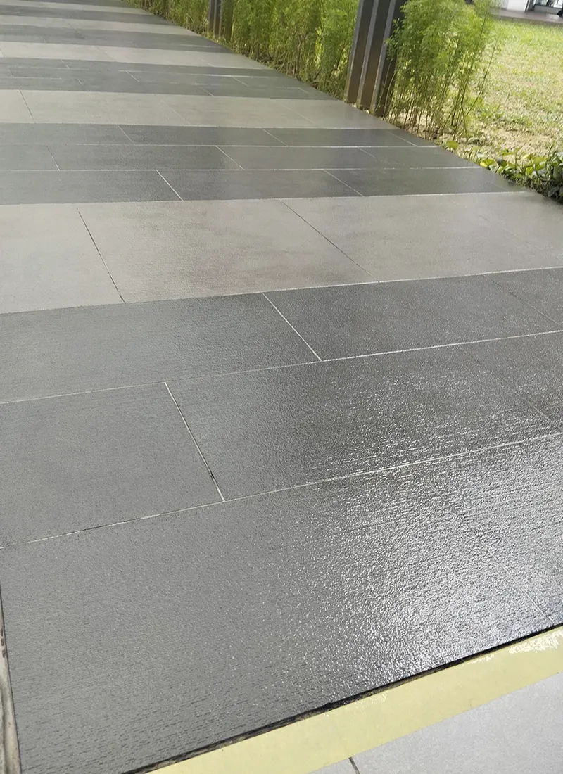 Our Nano-G Nanotechnology Anti-Slip Coating applied in Sheltered Walkway Anti-Slip Project for Jaya One to reduce slippery, hazardous tiles from heavy rain.