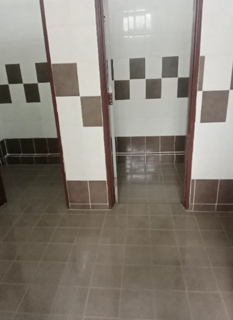 Bathroom Waterproofing Project for University Pertahanan Nasional Malaysia applying waterproofing sealants to prevent water retention, mould growth, and decay in damp washrooms