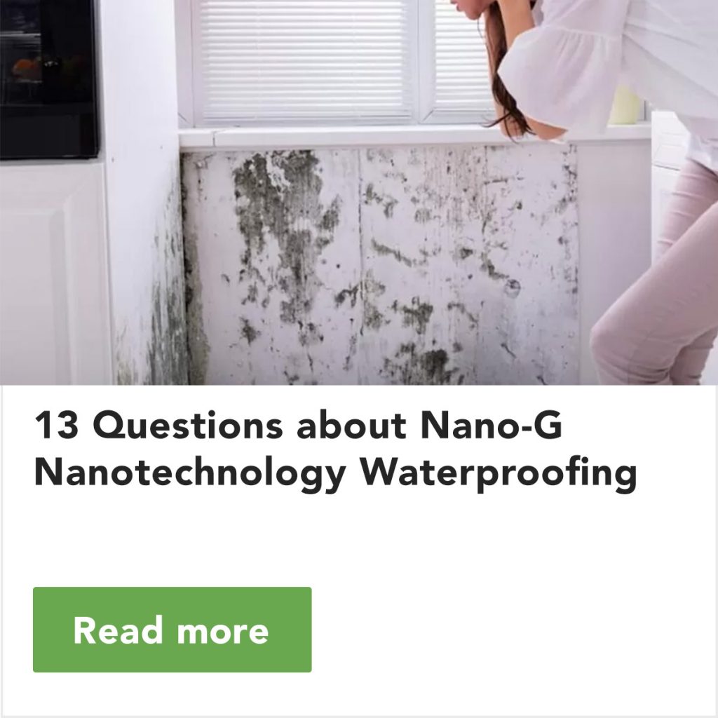Questions about Nano-G nanotechnology waterproofing